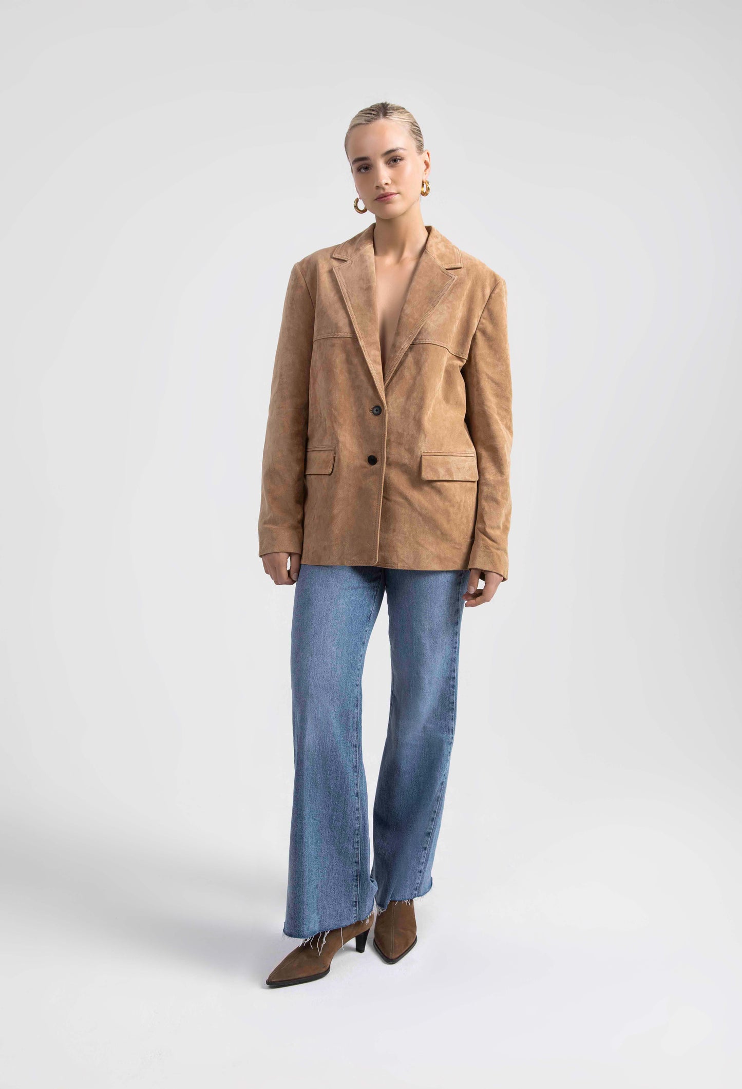 70s High Rise Wide Leg Jeans Seine Blue