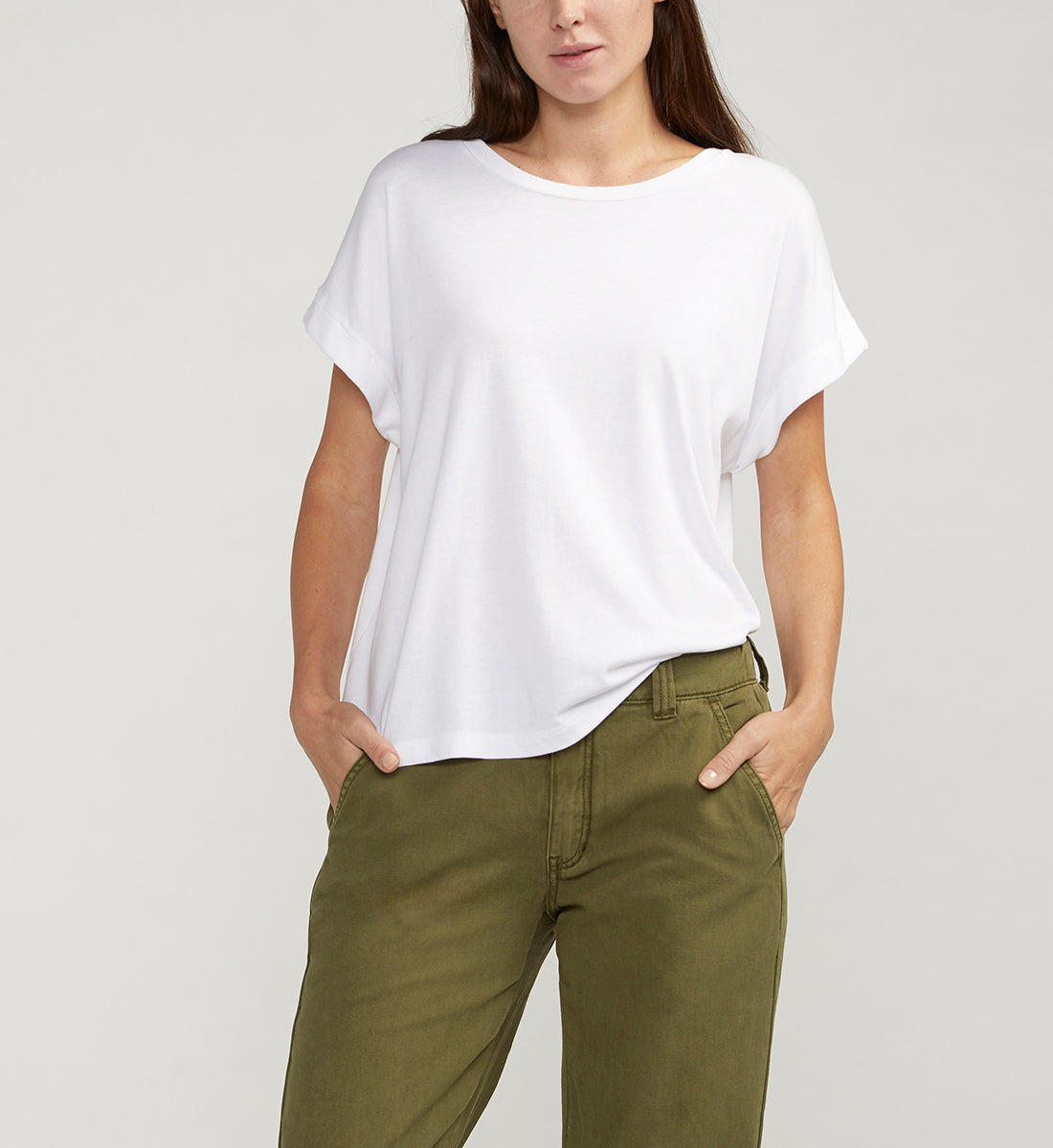 WOMEN DRAPEY LUXE TEE