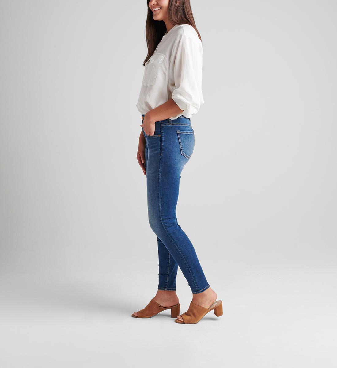 Cecilia Mid Rise Skinny Jeans