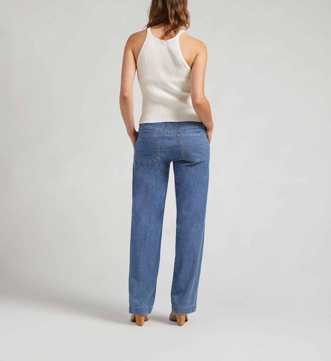 High Rise Wide Leg Trouser