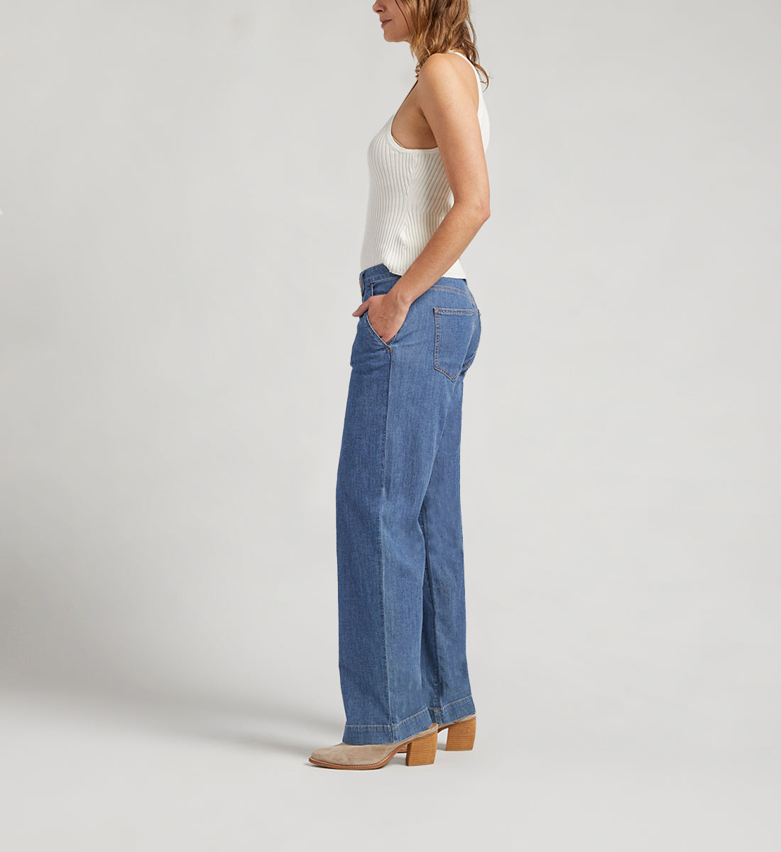 High Rise Wide Leg Trouser
