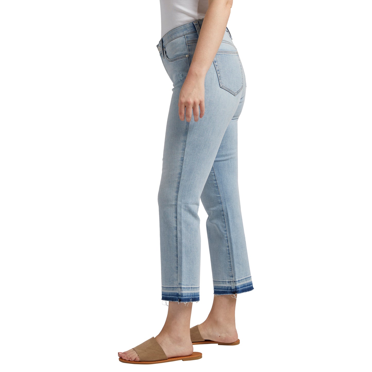 Eloise Mid Rise Bootcut Crop Jeans