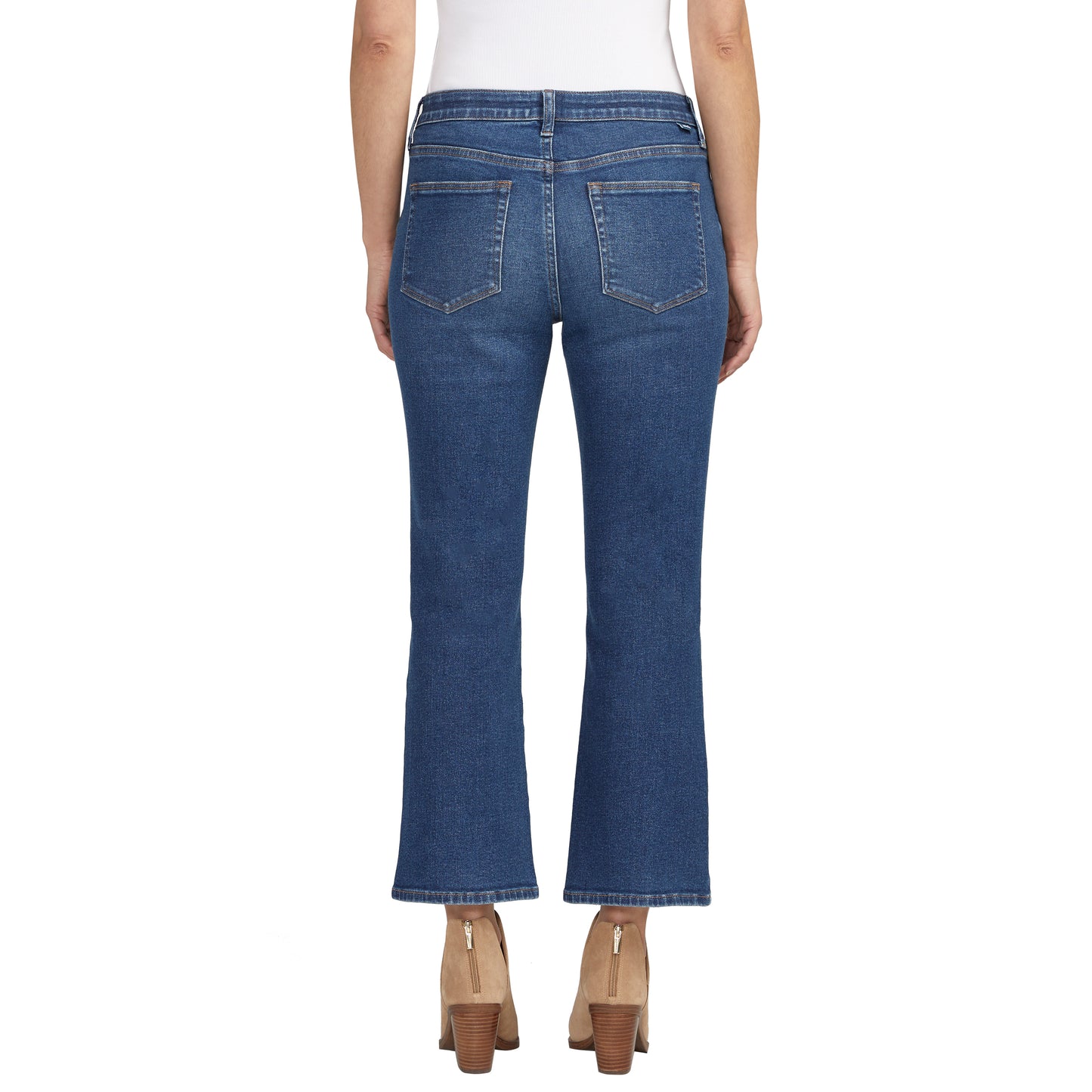 Eloise Mid Rise Cropped Bootcut Jeans