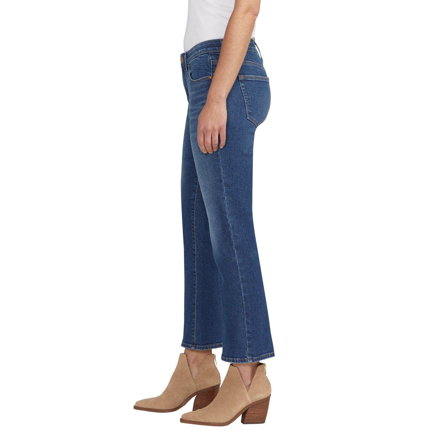 Eloise Mid Rise Cropped Bootcut Jeans
