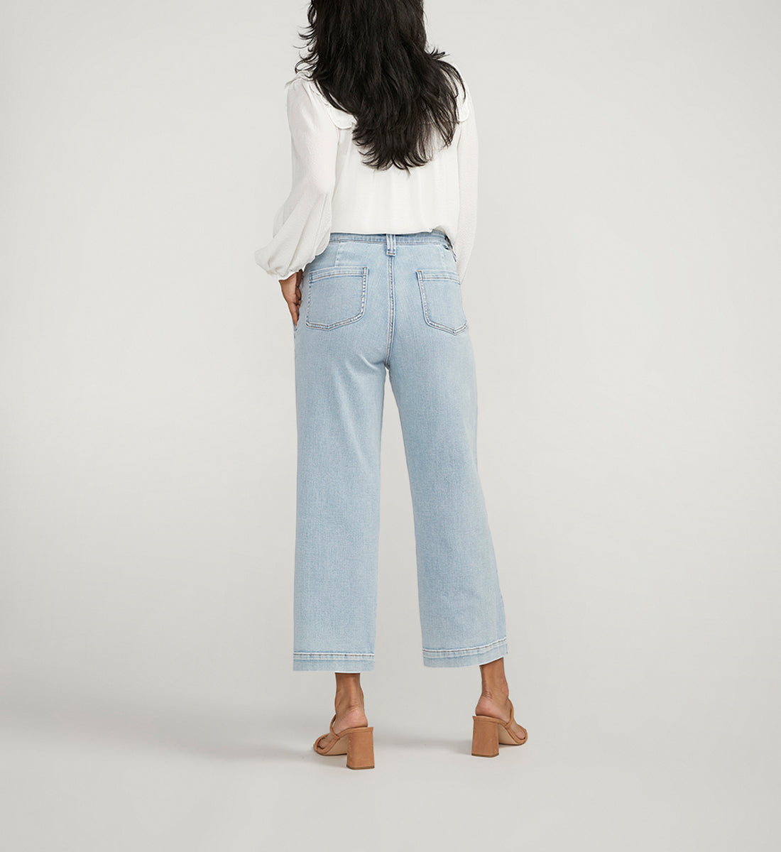 Sophia High Rise Wide Leg Cropped Jeans