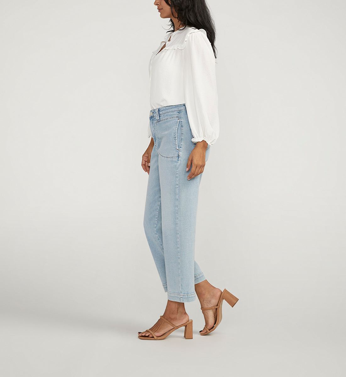 Sophia High Rise Wide Leg Cropped Jeans