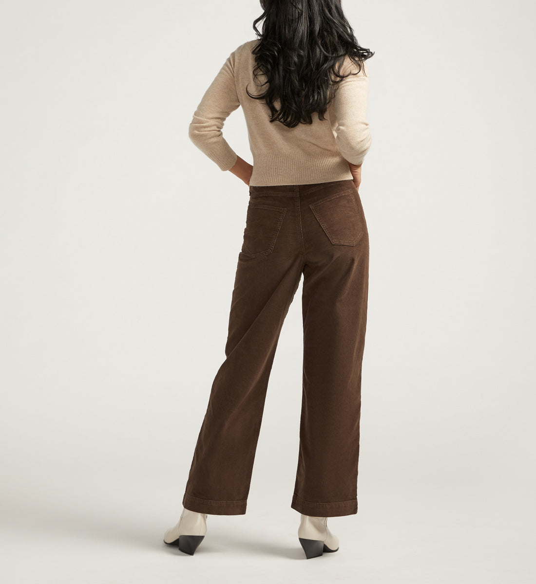 Sophia Mid Rise Wide Leg Pants