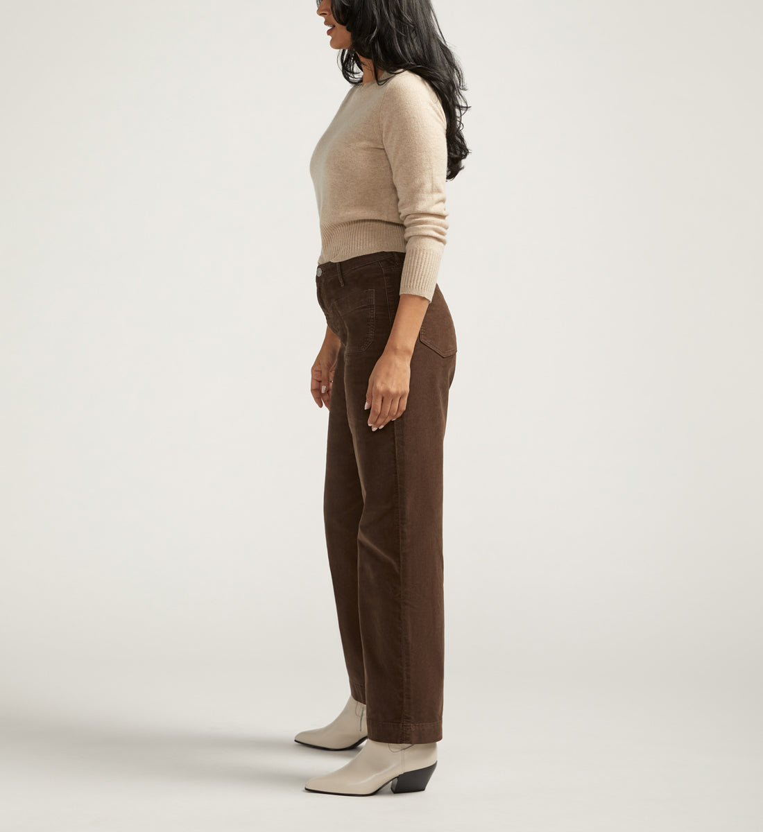 Sophia Mid Rise Wide Leg Pants