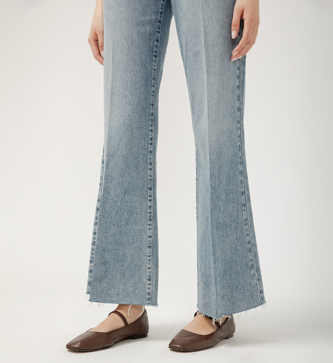 70s High Rise Wide Leg Jeans Seine Blue