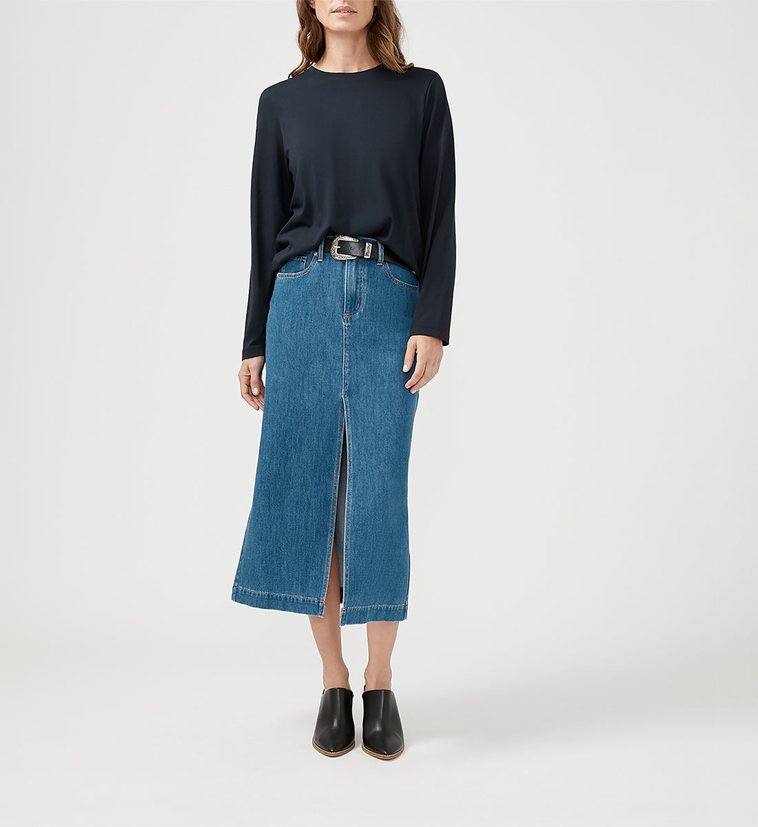 Bailey Midi Denim Skirt