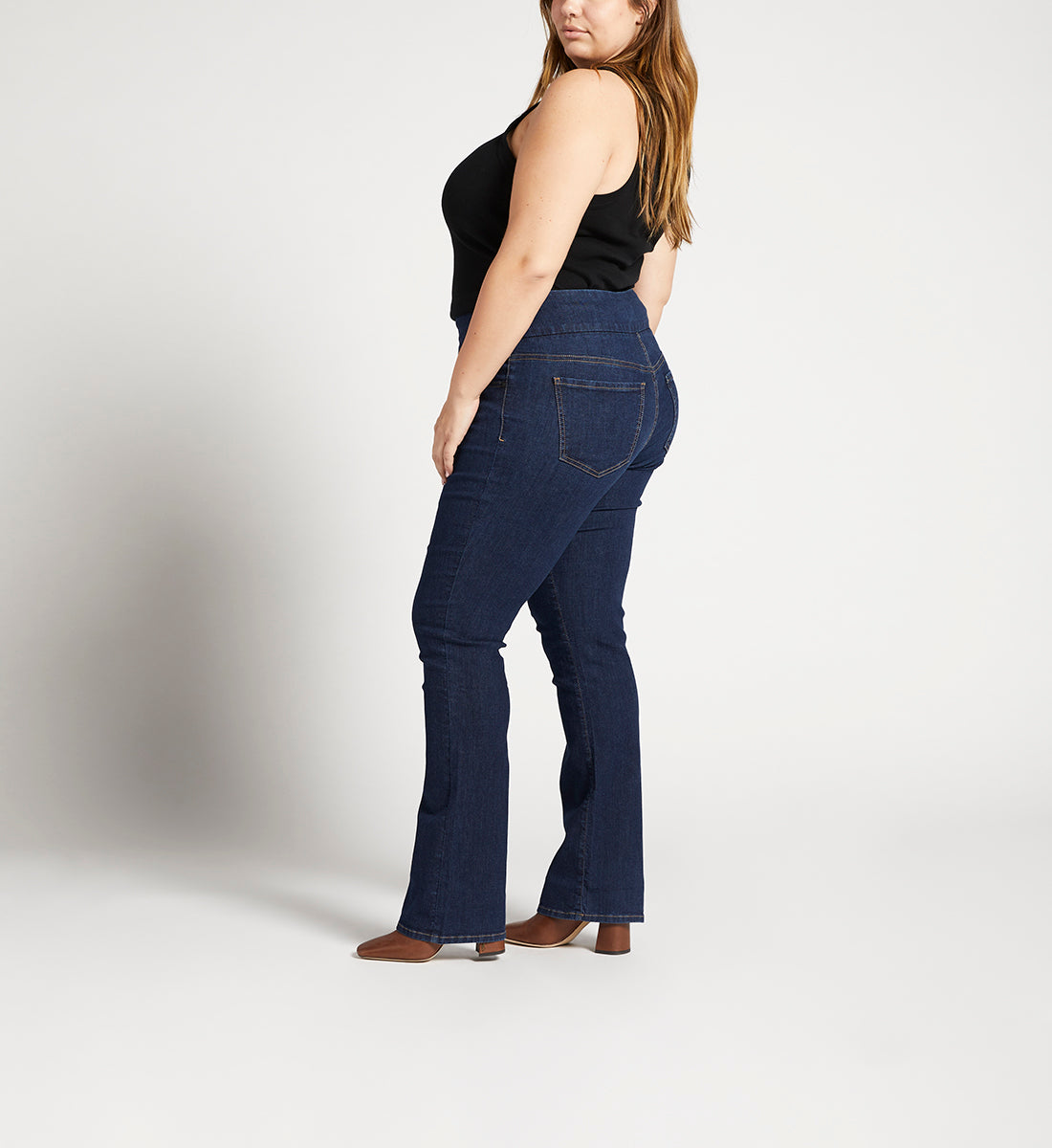 Paley Mid Rise Bootcut Pull-On Jeans Plus Size