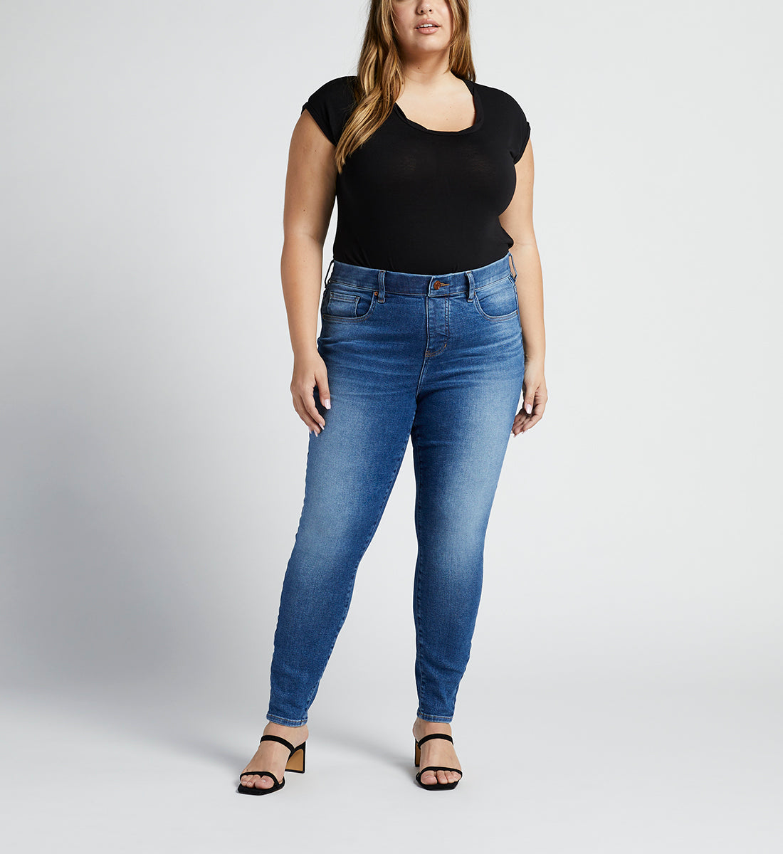 Valentina High Rise Skinny Pull-On Jeans Plus Size