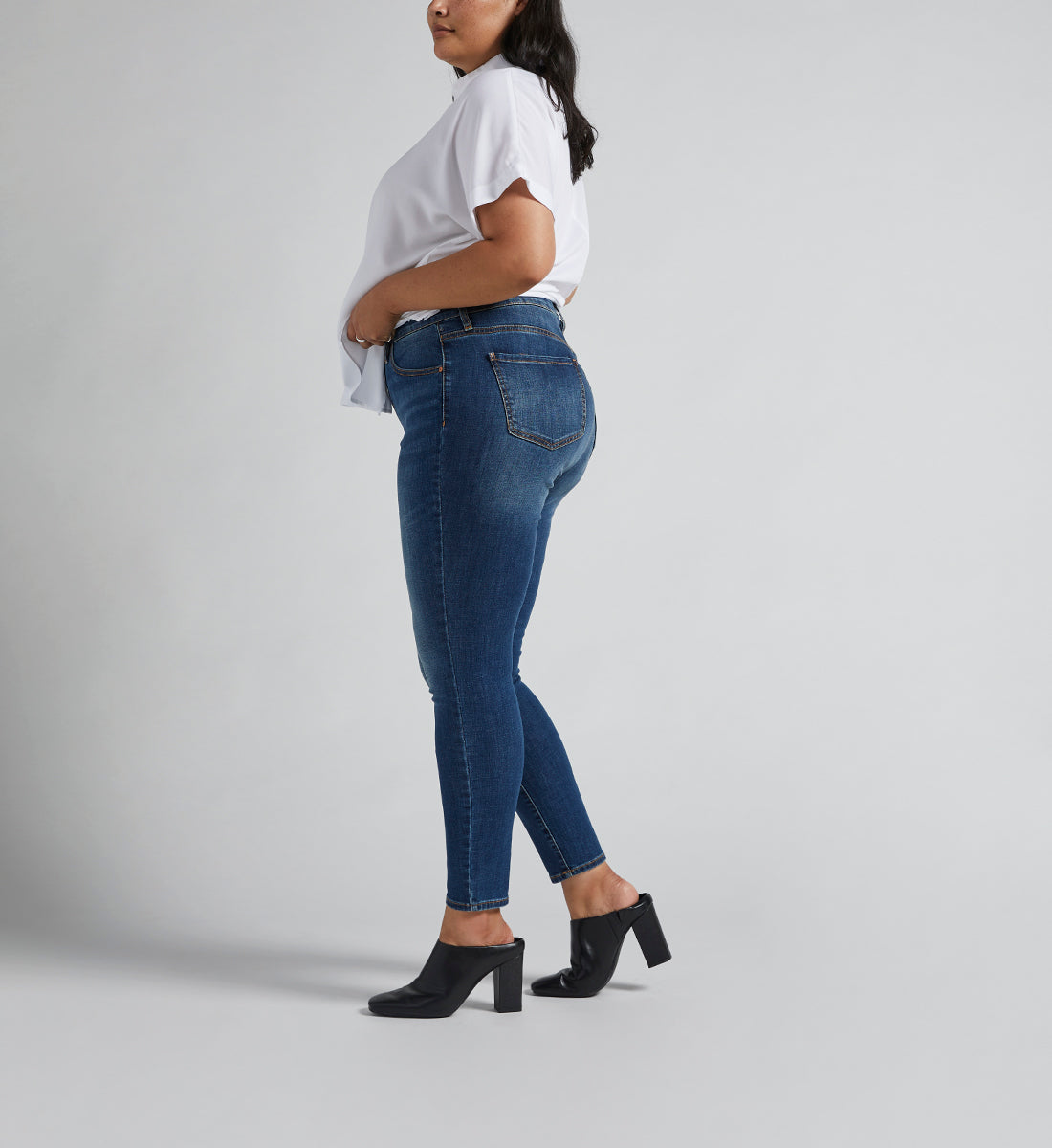 Cecilia Mid Rise Skinny Jeans Plus Size