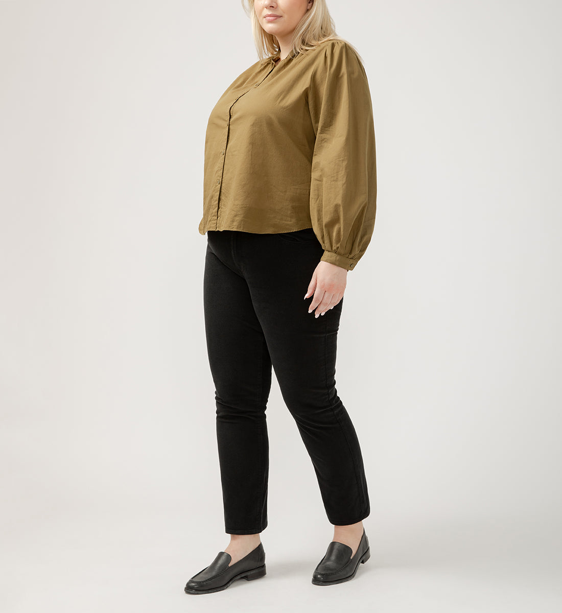 Cassie Mid Rise Slim Straight Leg Jeans Plus Size