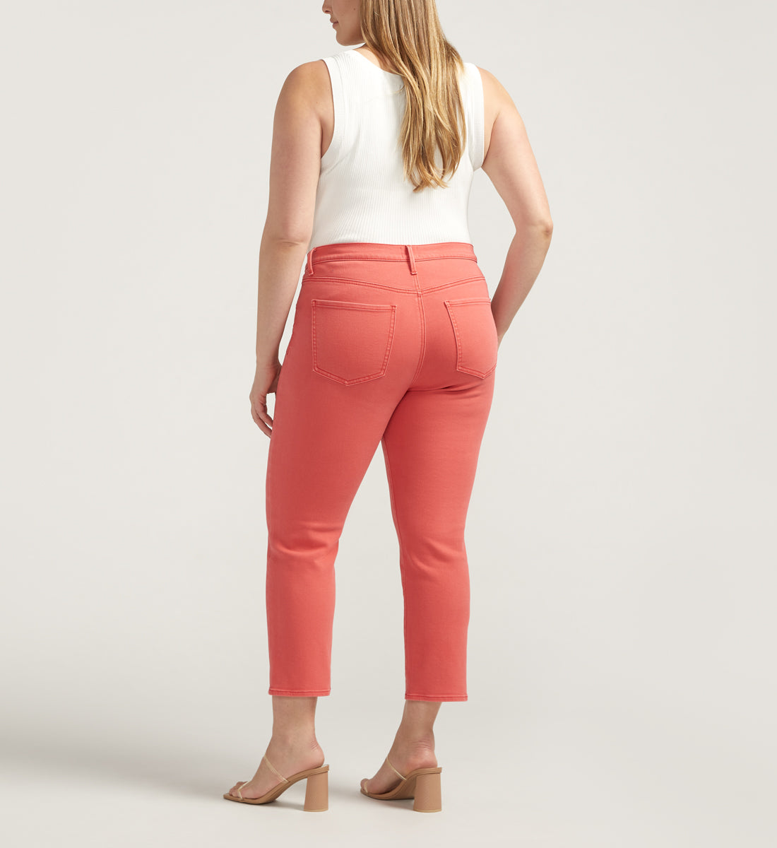 Cassie Mid Rise Cropped Pants Plus Size