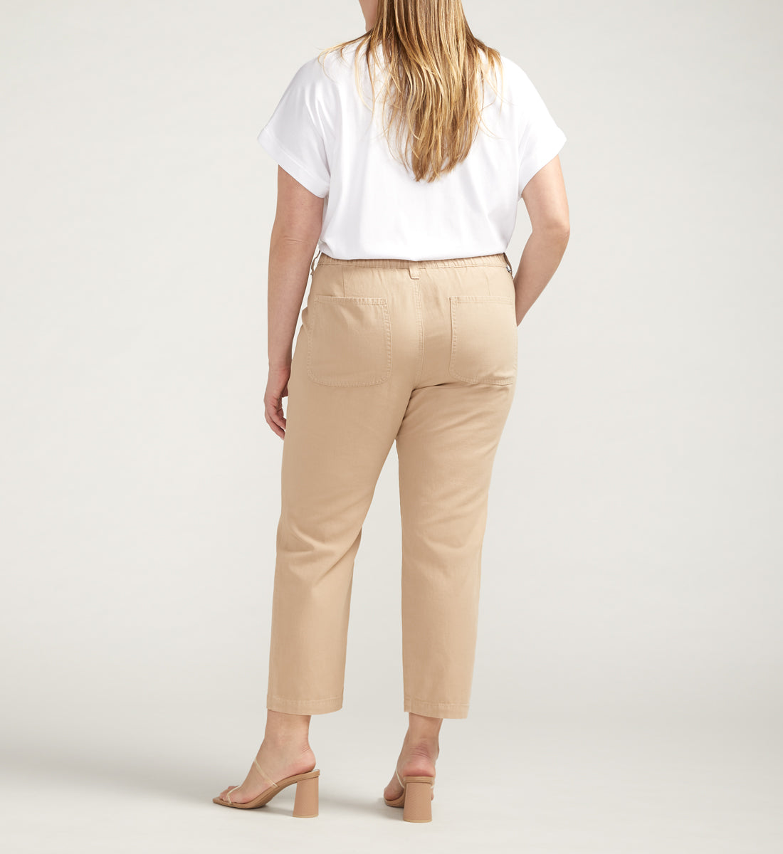 Chino Tailored Cropped Pants Plus Size