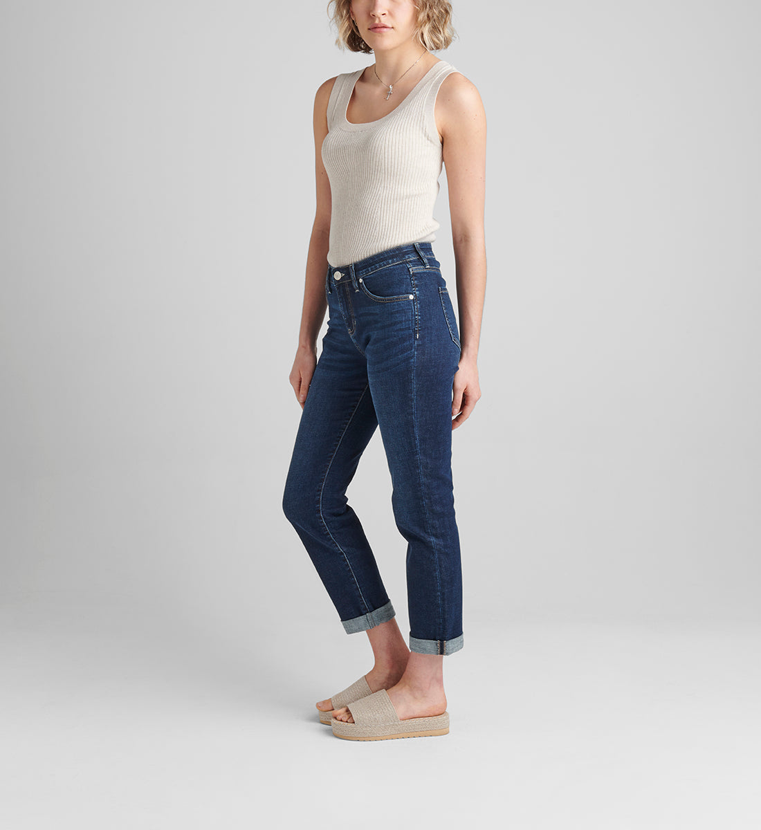 Carter Mid Rise Girlfriend Jeans Petite