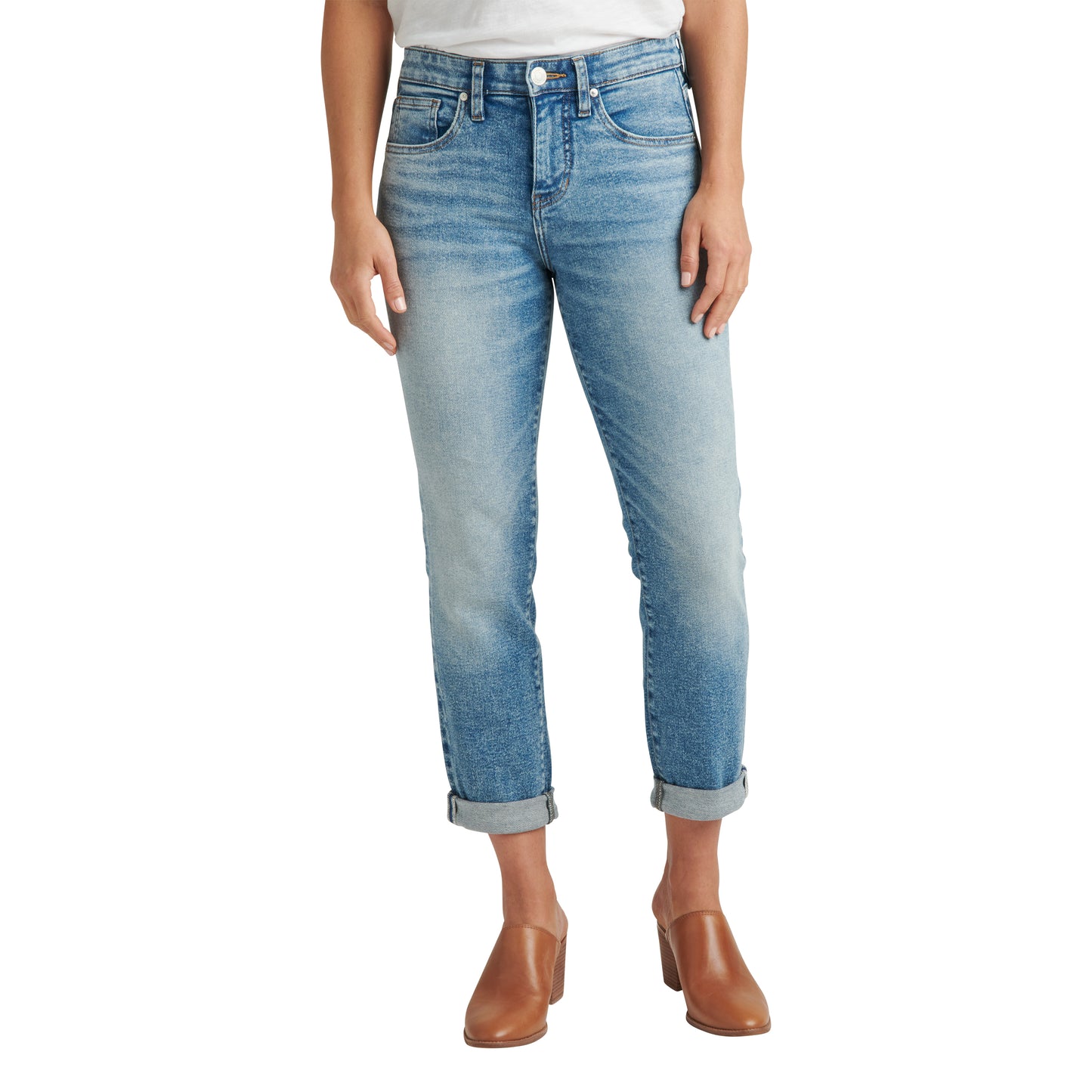 Carter Mid Rise Girlfriend Jeans Petite
