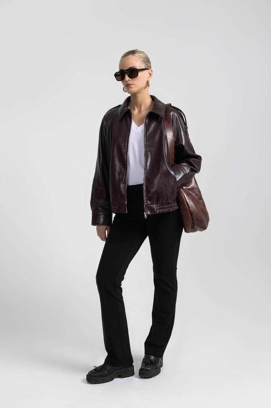 Alayne Mid Rise Trouser Ponte Pant Black