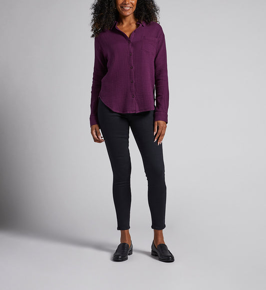 Textured Long-Sleeve Tunic