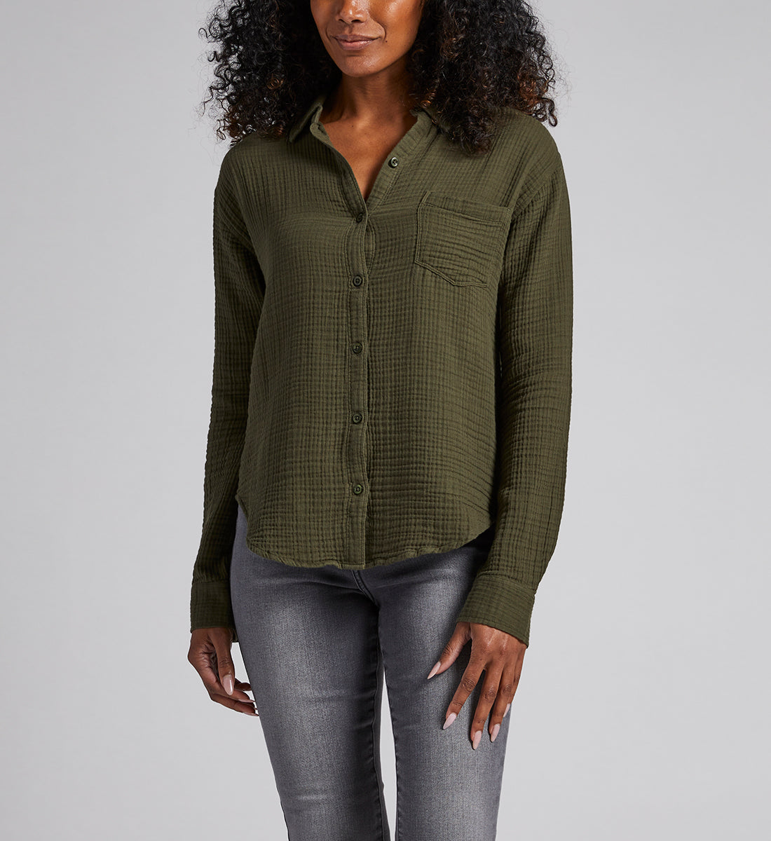 Textured Long-Sleeve Tunic