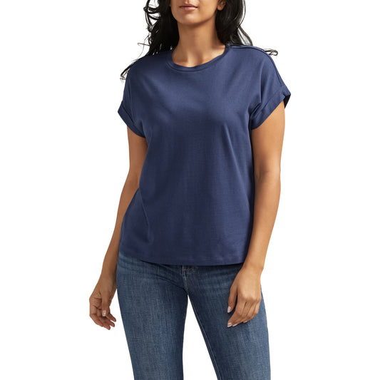 Women's Luxe Tee In Naval Academy