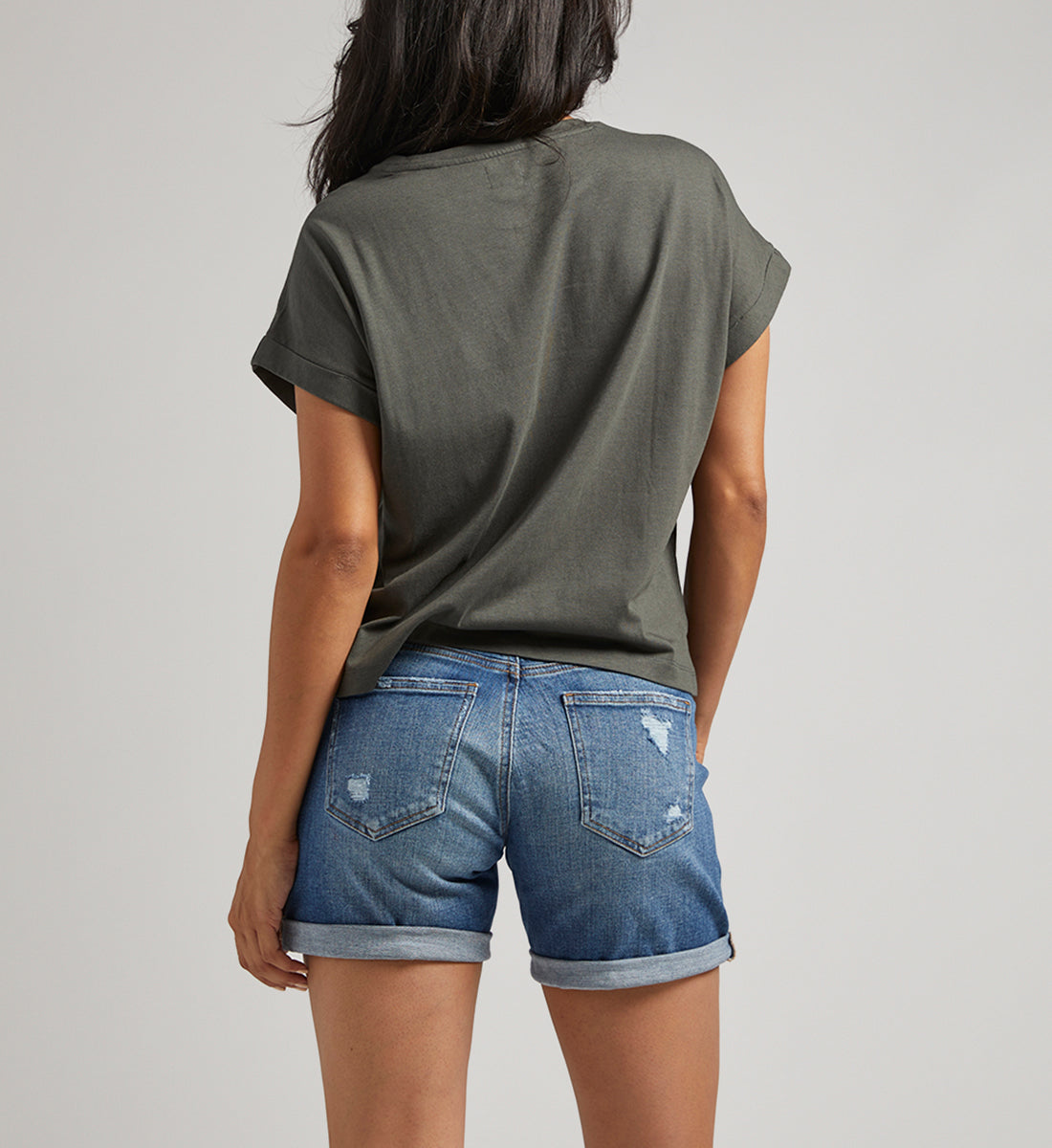 Drapey Luxe Tee Olive