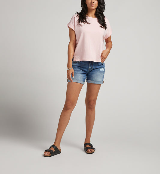Drapey Luxe Tee Pink