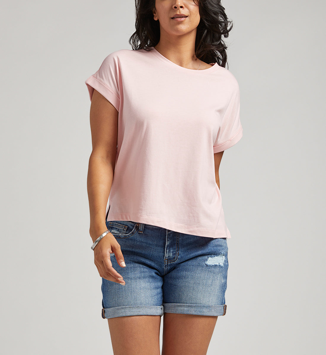 Drapey Luxe Tee Pink