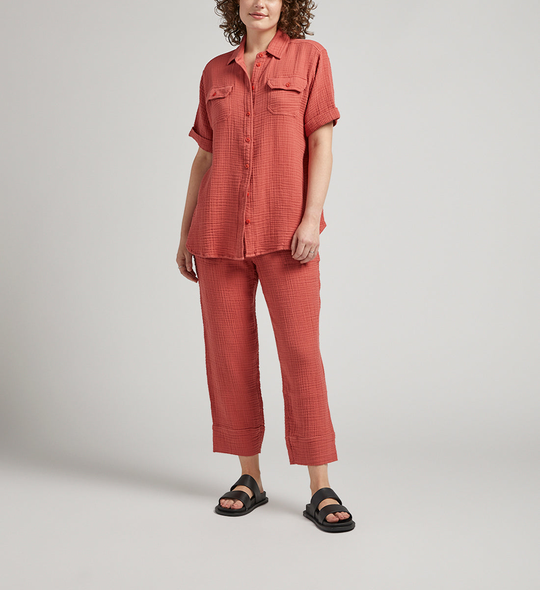 Textured Short-Sleeve Shirt