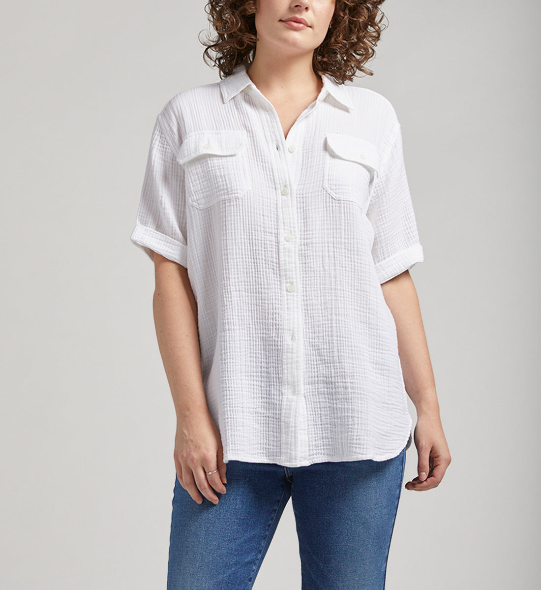 Textured Short-Sleeve Shirt
