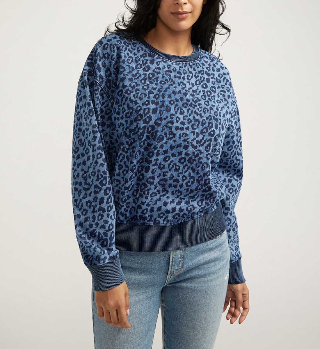 Elevated Indigo Crewneck