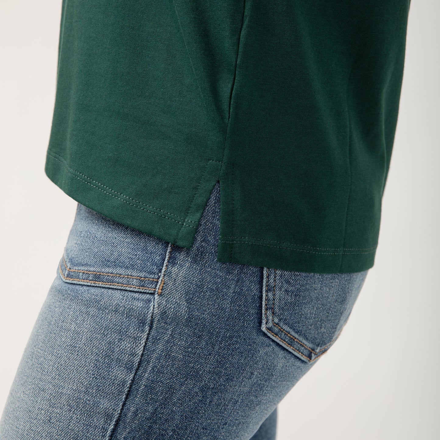 Drapey Luxe V-Neck Tee