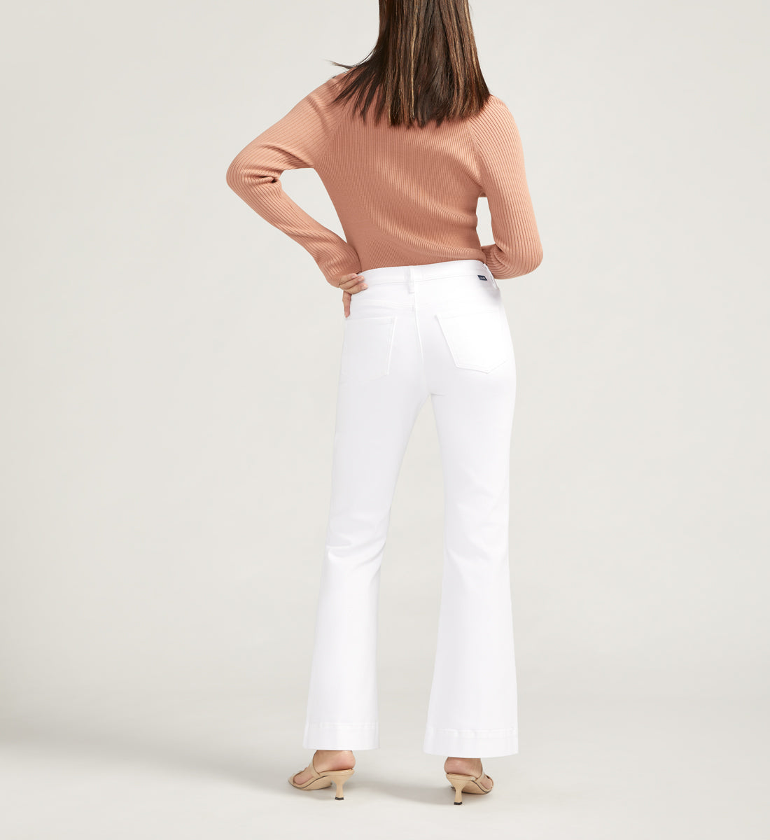 Kait Mid Rise Flare Leg Pants