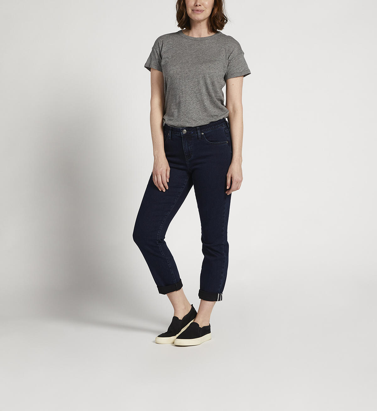 Carter Mid Rise Girlfriend Jeans Petite, , hi-res image number 0