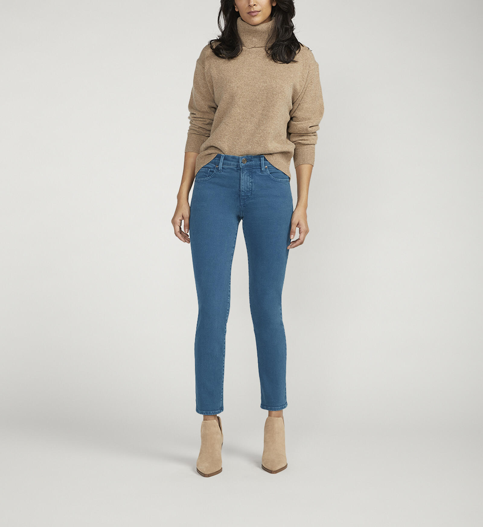Buy Cassie Mid Rise Slim Straight Leg Jeans for CAD 61.00