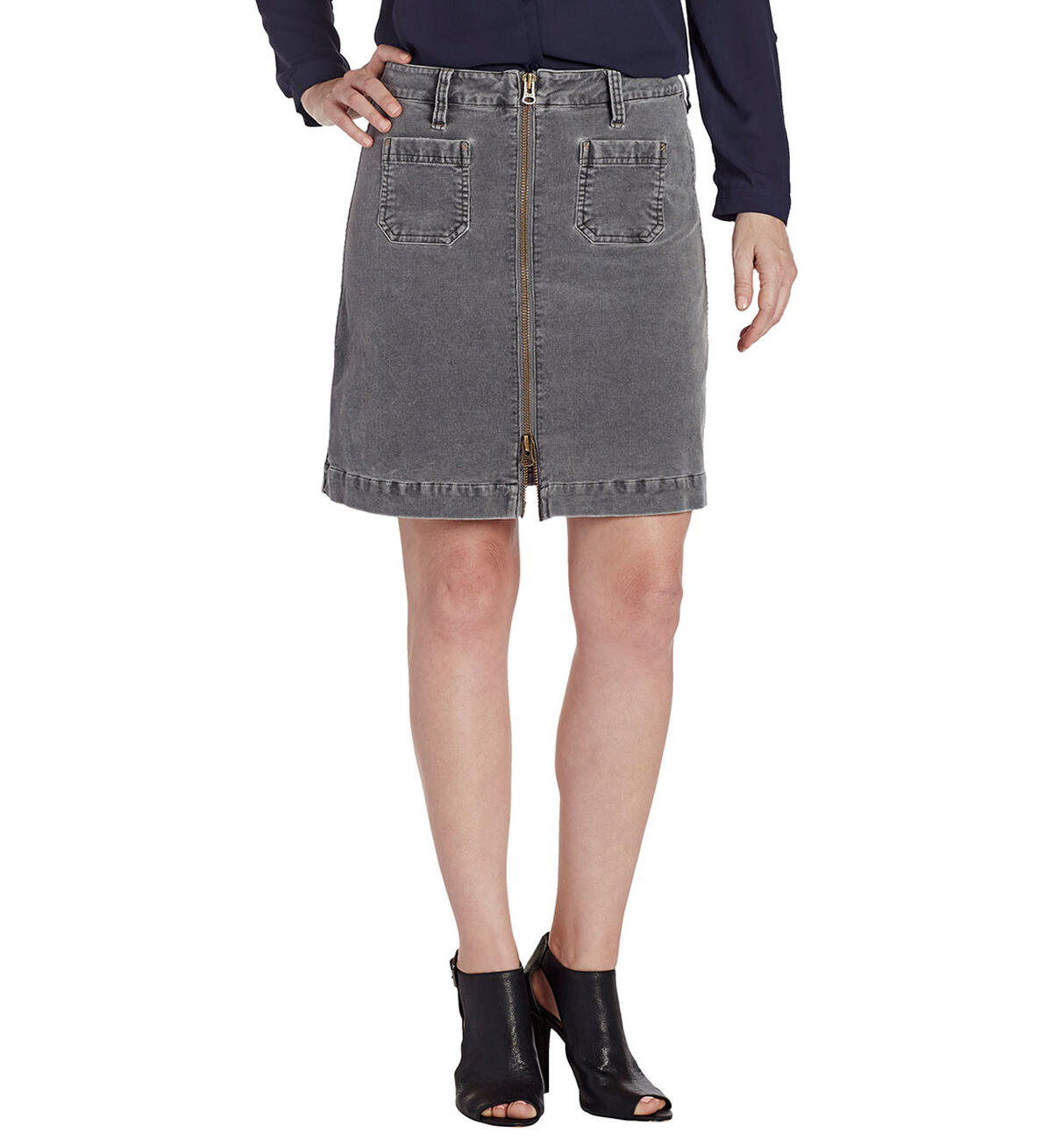 Petite Mccamey Zip Front Skirt, , hi-res image number 0