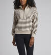 Striped Half-Zip Sweatshirt, , hi-res image number 2