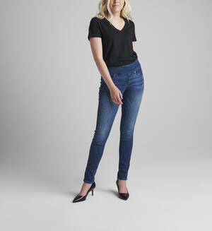 Nora Mid Rise Skinny Pull-On Jeans