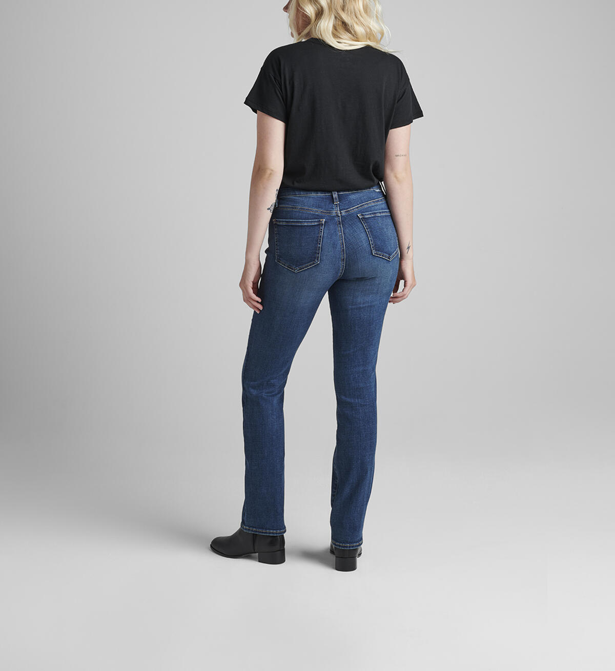Eloise Mid Rise Bootcut Jeans Petite, , hi-res image number 1