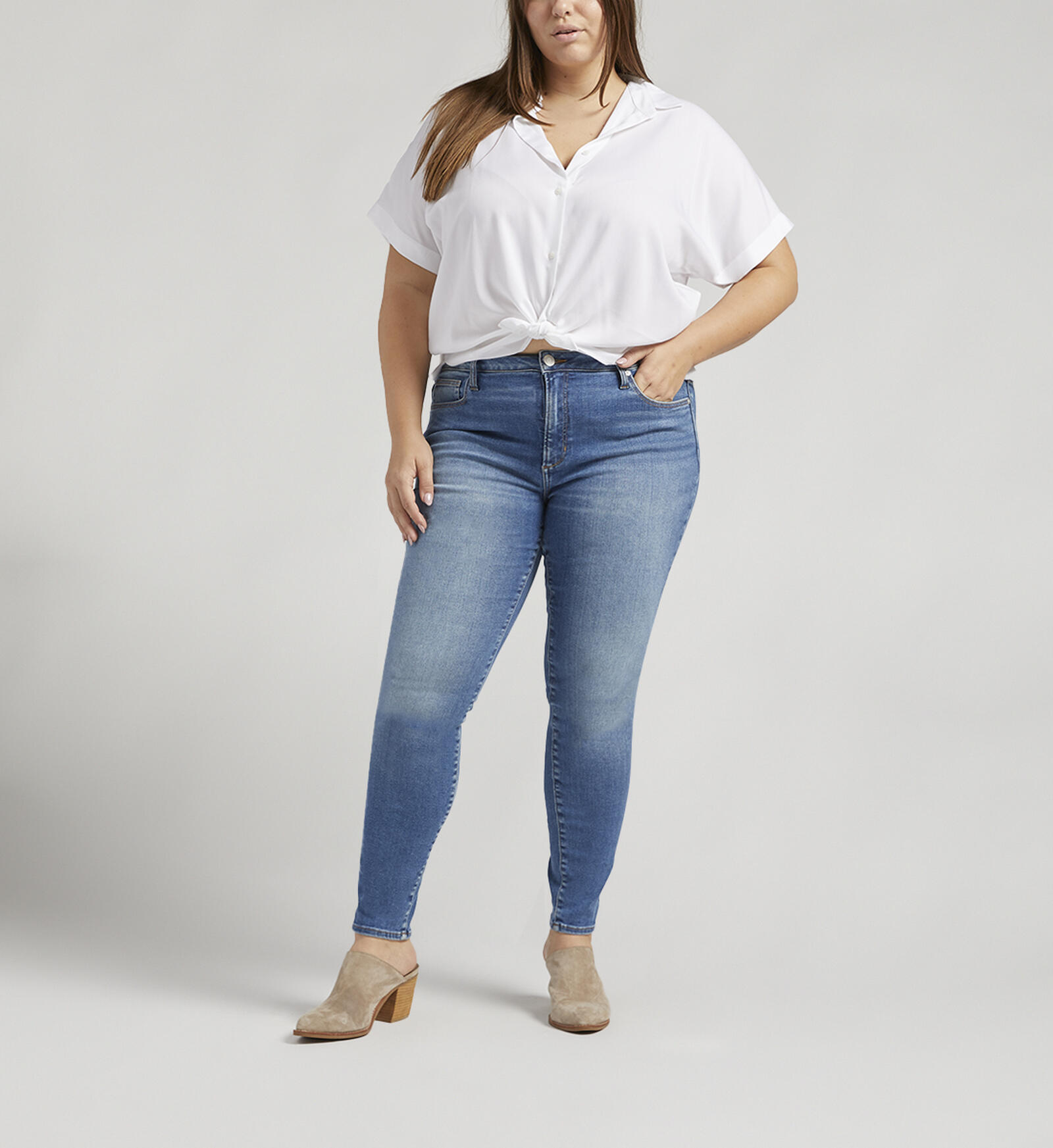 Buy Forever Stretch High Rise Skinny Jeans Plus Size for CAD 98.00