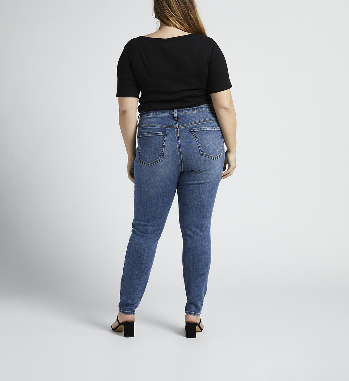 Cecilia Mid Rise Skinny Jeans Plus Size, , hi-res image number 1