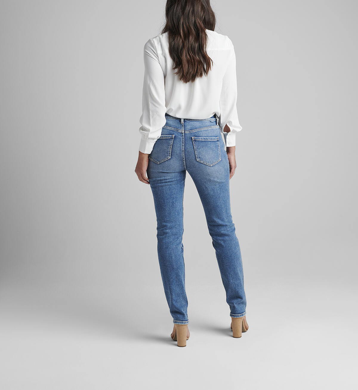 Valentina High Rise Straight Leg Pull-On Jeans Petite, , hi-res image number 1