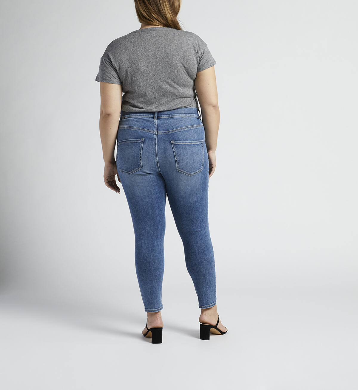 Valentina High Rise Skinny Crop Pull-On Jeans Plus Size, , hi-res image number 1