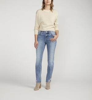 Ruby Mid Rise Straight Leg Jeans